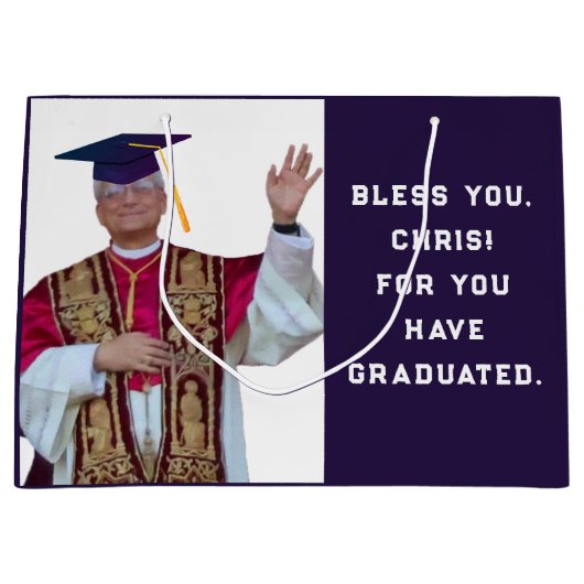 Grappig katholiek Afstuderen Groot Cadeauzakje (Voorkant)