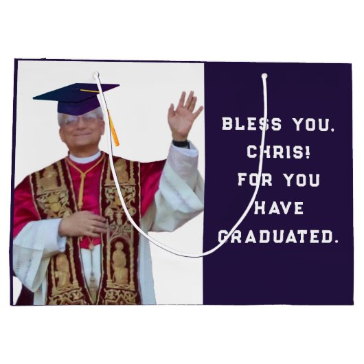 Grappig katholiek Afstuderen Groot Cadeauzakje (Achterkant)