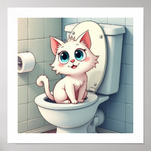 Grappig katje poster