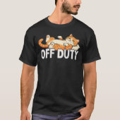 Grappig katontwerp voor vrije tijd t-shirt (Voorkant)