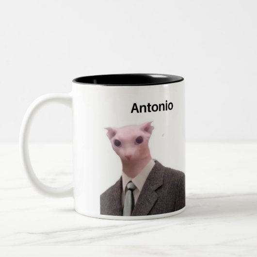 grappig kattememe antonio mok design (Links)