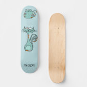 Grappig Katten aangepaste naam & kleur Persoonlijk Skateboard (Voorkant)