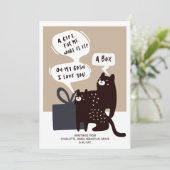 Grappig katten cadeau (ideaal voor vele gelegenhed feestdagenkaart (Staand voorkant)