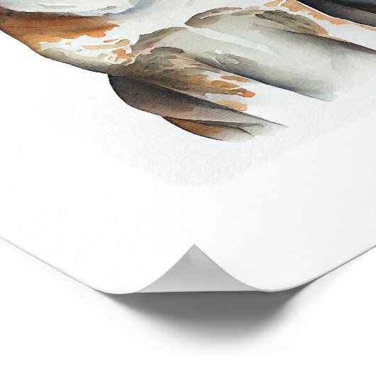 grappig : katten - en hondenweding , waterverf poster (Hoek)