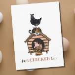 Grappig katten en kippen die alleen maar in Briefk Briefkaart<br><div class="desc">Deze zoete kippen en katten zijn klaar om je studenten (of geliefden!) te verrassen met een grappige boodschap om contact te houden! Het krijgen van daadwerkelijke post is zo'n speciale en leuke manier om iemand te laten weten dat je mist en aan hen denkt! Ideaal voor docenten van jonge studenten...</div>