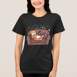 Grappig katten shirt – Catflix & chillen met je ka