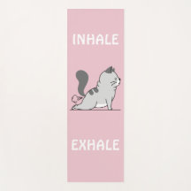grappig kattenbakje inhale lichtroze