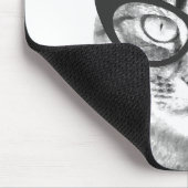 Grappig kattenfoto muismat ontwerp (Hoek)