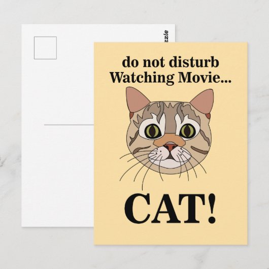 Grappig Kattengezicht Briefkaart (Voorkant / Achterkant)