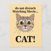 Grappig Kattengezicht Briefkaart (Voorkant)