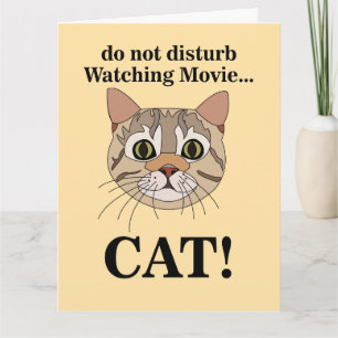 Grappig kattengezicht kaart
