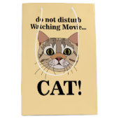 Grappig Kattengezicht Medium Cadeauzakje (Voorkant)