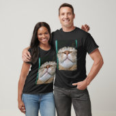 Grappig kattengezicht selfie t-shirt (Unisex)