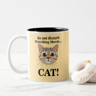 Grappig Kattengezicht Tweekleurige Koffiemok