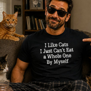 Grappig Kattenhater T-shirt Ik Hou van Katten Gehe