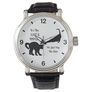 Grappig kattenhuis horloge