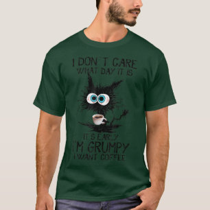 Grappig kattenkoffie waar ik het om geef, is mijn t-shirt