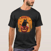Grappig Kattenkostuum Wat Grappig Zwarte Kat Moord T-shirt (Voorkant)