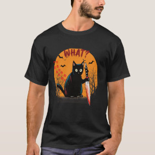 Grappig Kattenkostuum Wat Grappig Zwarte Kat Moord T-shirt