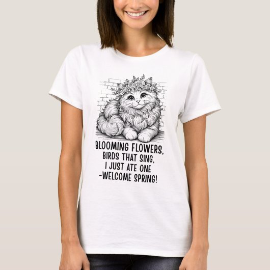 Grappig kattenlente-shirt t-shirt (Voorkant)