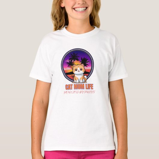 Grappig kattenleven t-shirt (Voorkant)