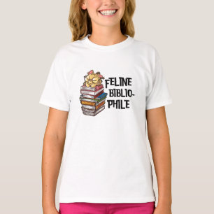 Grappig kattenliefhebber boek citaat fellien bibli t-shirt