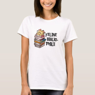 Grappig kattenliefhebber boek citaat fellien bibli t-shirt