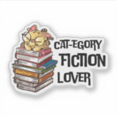 Grappig kattenliefhebber citaat Katten-categorie f Sticker (Voorkant)
