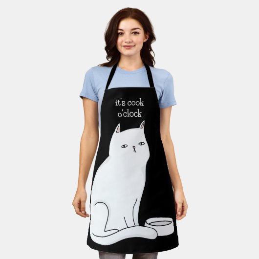 Grappig kattenliefhebber/kattenvader of moeder schort (Gedragen)