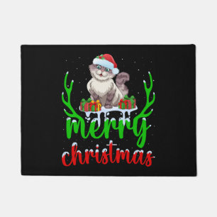 Grappig kattenliefhebber Kerstcadeau kat Kerst T-s Deurmat