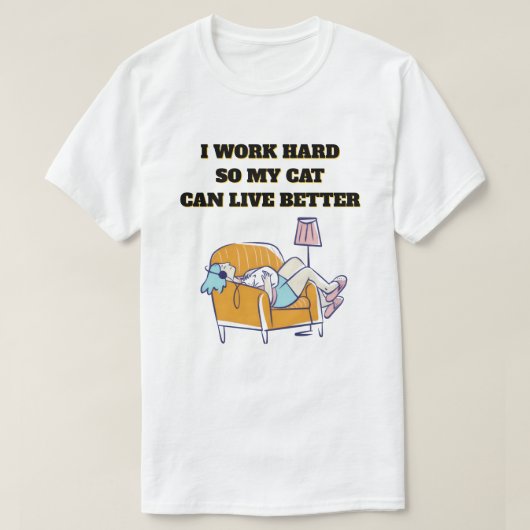 Grappig kattenliefhebber T-shirt | Lui kat dut mod (Design voorkant)
