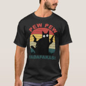 Grappig kattenliefhebbers, pew madafakas cat Essen T-shirt (Voorkant)