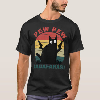 Grappig kattenliefhebbers, pew madafakas cat Essen T-shirt