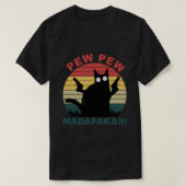 Grappig kattenliefhebbers, pew madafakas cat Essen T-shirt (Design voorkant)