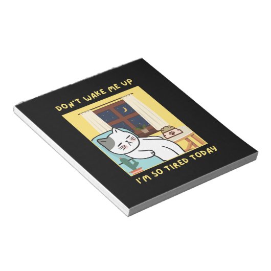 Grappig kattenontwerp voor kinderen- Trendy design Notitieblok (Schuin)