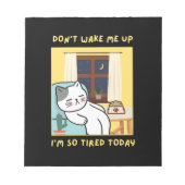 Grappig kattenontwerp voor kinderen- Trendy design Notitieblok (Voorkant)