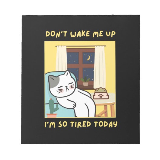 Grappig kattenontwerp voor kinderen- Trendy design Notitieblok (Voorkant)