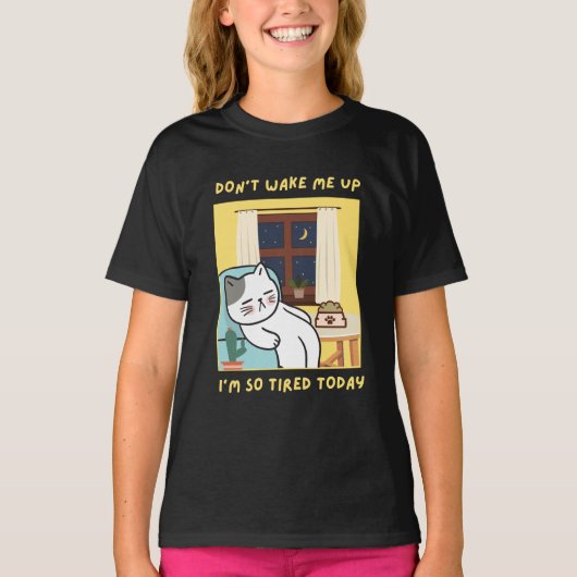 Grappig kattenontwerp voor kinderen- Trendy design T-shirt (Voorkant)