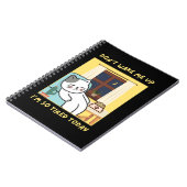 grappig kattenontwerp voor kinderen- trendy ontwer notitieboek (Linkerzijde)