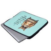 Grappig kattenthema, Schattige laptopelektronica t Laptop Sleeve (Voorkant onderkant)