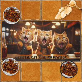 Grappig kattenvoer station Mat