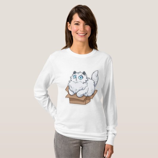 grappig katteshirt t-shirt (Voorkant volledig)