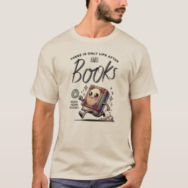 Grappig Kawaii Boek met quote Lees meer boeken T-shirt