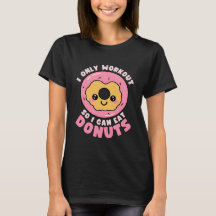 Grappig Kawaii Donuts Workout Quote
