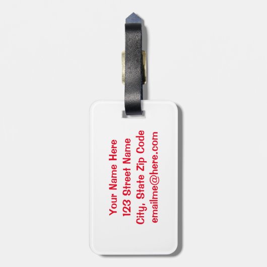 Grappig Keep Calm And Pak De Juiste Tas Bagagelabel (Achterkant verticaal)