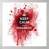 Grappig 'Keep Calm, ik ben een Paramedic' 12 x 12  Poster (Voorkant)