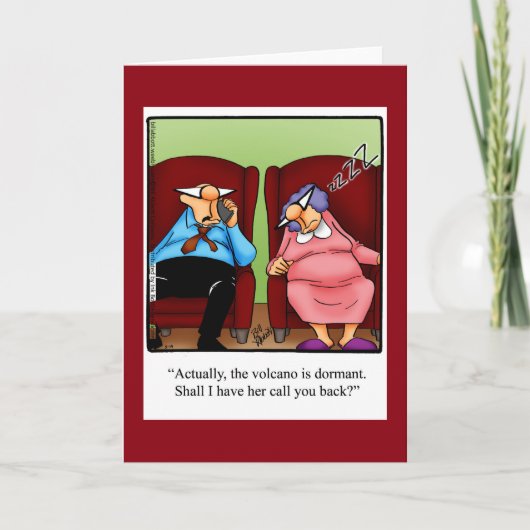 Grappig "Keeping In Touch" Humor Blank Wenskaart Kaart (Voorkant)