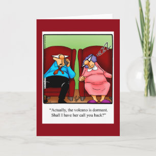 Grappig "Keeping In Touch" Humor Blank Wenskaart Kaart