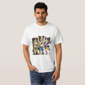 Grappig Kelpie-hondsshirt Cute Trio T-shirt (Voorkant volledig)