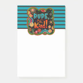 Grappig kerel wees vriendelijk glimlach kleurrijk post-it® notes (Voorkant)